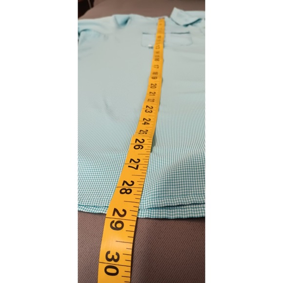 Cabelas 4Most Fishing Shirt Mens 2XL Blue UPF 30 Vented Pockets Roll Tab Sleeve - Picture 5 of 14